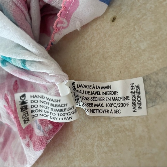 Poupette St Barth Mini Dress Alba Ct Pm in Pink Macro Peony 37528 - Picture 9 of 13